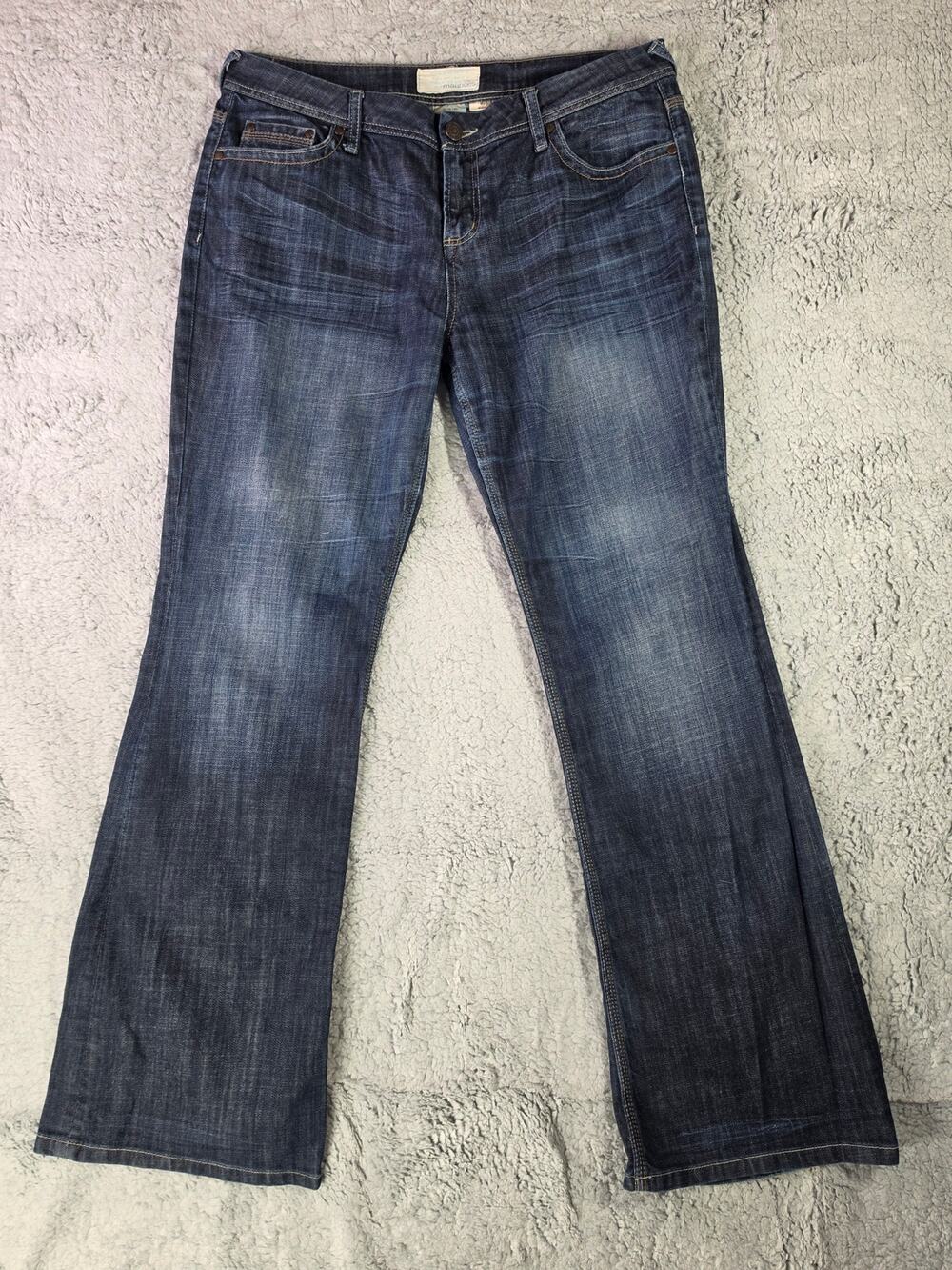 Maurices Jeans Womens 15 16 Long Morgan New Boot Bootcut Dark Wash Stretch Denim